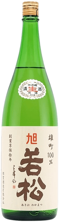 Asahi Wakamatsu Junmai Nama Genshu Omachi White Label