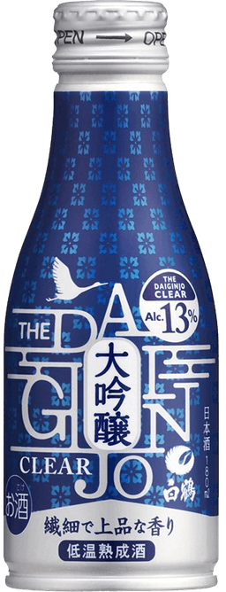Hakutsuru Daiginjo Clear Bottle Kan