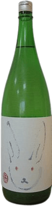 Cloudy Junmai sake slightly cloudy rabbit
