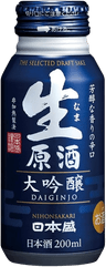 Nihonsakari Daiginjo Nama Genshu Bottle Kan​​​​​
