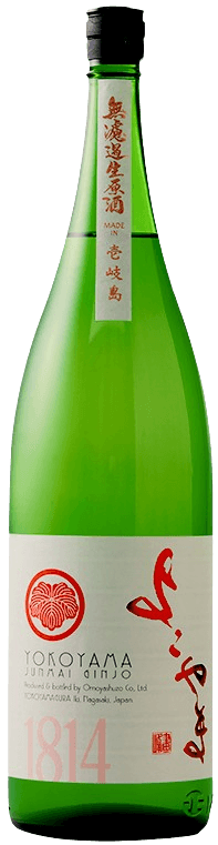 Yokoyama Junmai Ginjo Silver 1814 Muroka Nama Genshu Yokoyama Junmai Ginjo Silver 1814 Muroka Nama Genshu